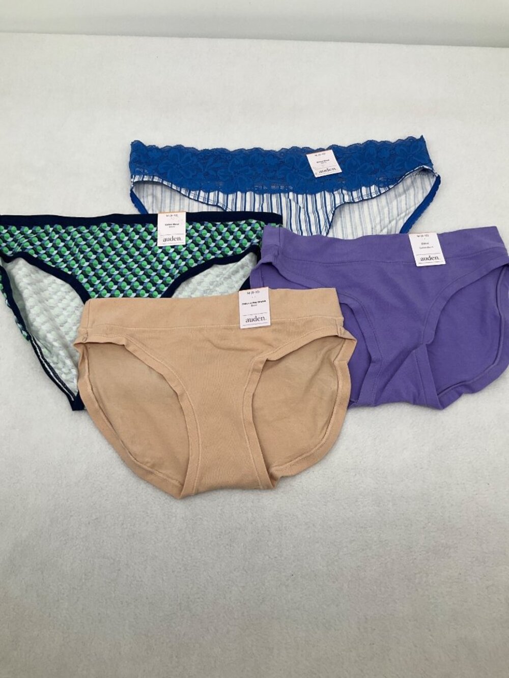 Auden M (8-10) Bikini Underwear 4-Pack Cotton Stretch